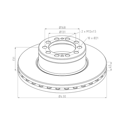 Bremsscheibe für MERCEDES Actros, Antos_1