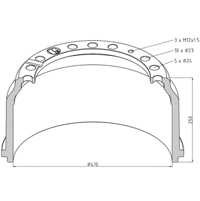 Tamburo di freno MAN 410x160mm_0