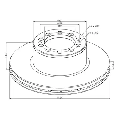 Disque de frein MERCEDES Actros MPII_1