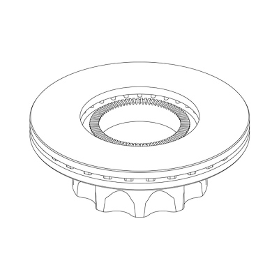 Disque de frein avec roue ABS_1