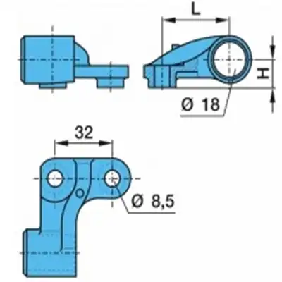 Sensorhalter links BPW_1