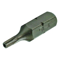 Embout de vissage, 1/4", T15 avec trou 