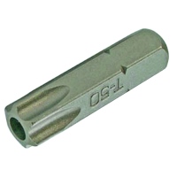 Embout de vissage, 1/4", T50 avec trou 