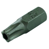 Embout de vissage, 10 mm, T50 avec trou, court