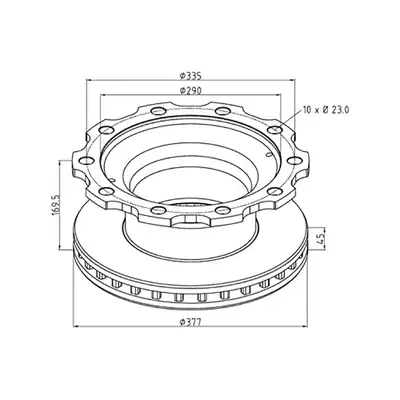 Bremsscheibe für BPW Achse Ø377mm_0
