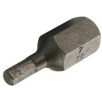 Punta per cacciavite maschio, 4 mm,corta 