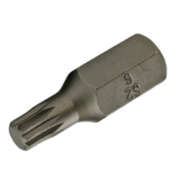 Punta per cacciavite maschio, multi-dente 6 mm