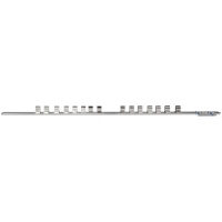 Rail de fixation, 3/8", pour 15 douilles