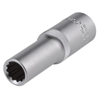 Douille, 1/2", douze pans, 12 mm, profond