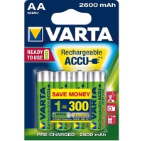 Batteria ricaricabile AA, 2600mAh, blister a 4 pz.