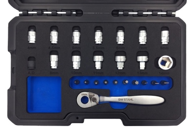 Steckschlüsselsatz, 1/4", Low Profile, 25-teilig_0