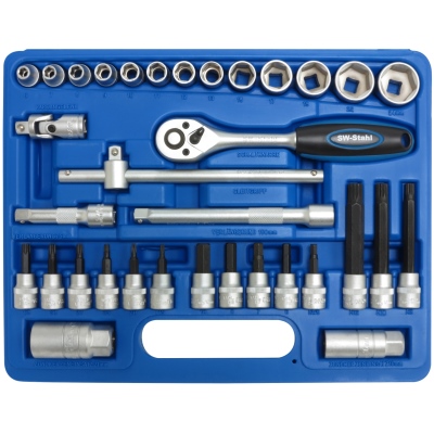 Set di chiavi a bussola, 3/8", 34 pezzi_0