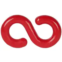 Crochet en S, 8 mm, rouge