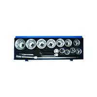 Caisse à outils, 1", 36-80 mm, 16 pièces