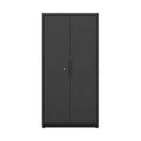 Armoire haute avec 2 portes et 5 étagères, 700 mm