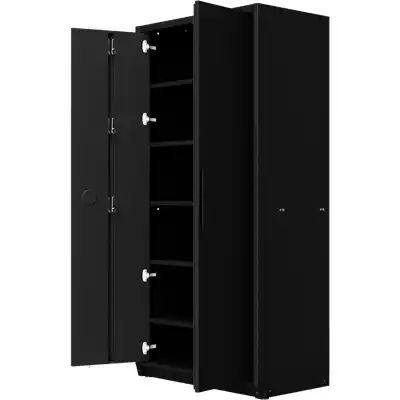 Armoire haute avec 2 portes et 5 étagères_1