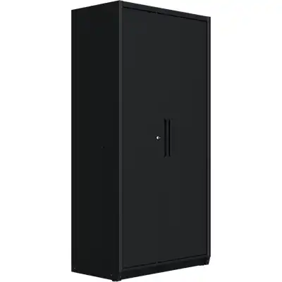 Armoire haute avec 2 portes et 5 étagères_2