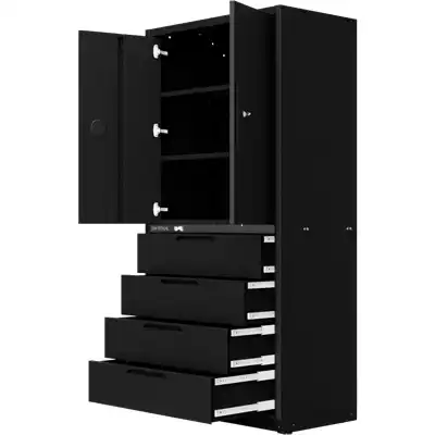 Armoire haute avec 4 tiroirs, 2 portes et 3 étagè_1