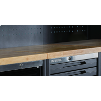 TB8000 Arbeitsplatte Holz mit Zubehör