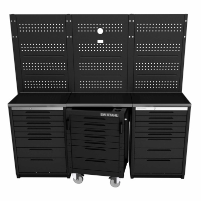 Plan de travail acier inox noir -insert pour TT400_0