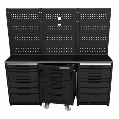 Plan de travail acier inox noir -insert pour TT400_0