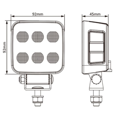 Faro di lavoro LED 4498Lm 9-36 V / 60W_1