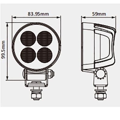 Faro di lavoro LED 2556Lm 9-36 V / 24W_2