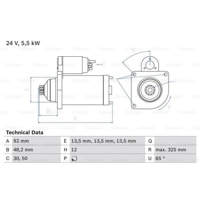 Anlasser 24V 5.5KW, BOSCH_1