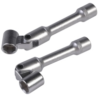 Jeu de clés à douille articulées, 2 pcs, 13mm/14mm