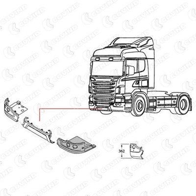 Paraurto laterale sinistra Scania R-Serie_2