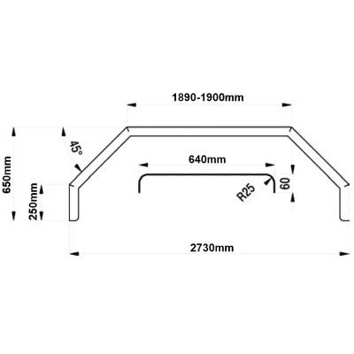 Pare-boues double essieux alu striée_1