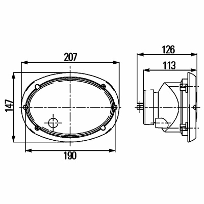 Hauptscheinwerfer Oval 120 12V_1