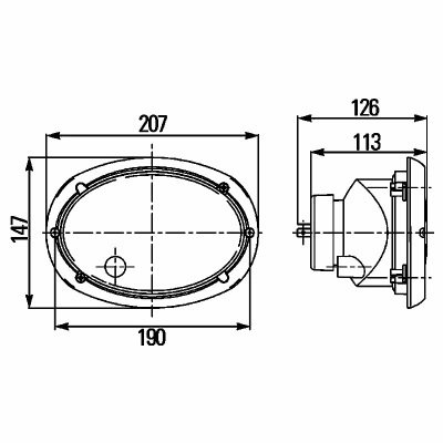 Hauptscheinwerfer Oval 120 12V_1