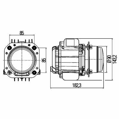 Hauptscheinwerfer Performance BiLED- L70 12/24V_2