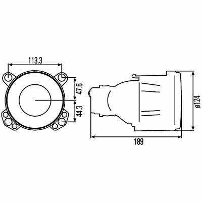 Scheinwerfereinsatz, Hauptscheinwerfer 12V_1