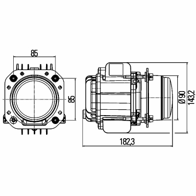 Hauptscheinwerfer Performance BiLED- L70 12V_1