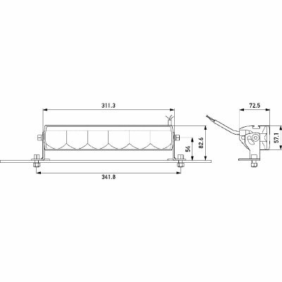 Projecteur longue portée Valuefit LBE320 12/24/48V_1