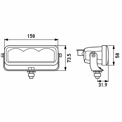 Projecteur longue portée Valuefit LBE160 12/24V_1