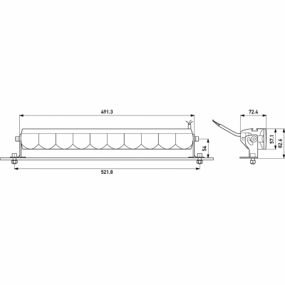 Projecteur longue portée Valuefit LBE480 12/24/48V_1