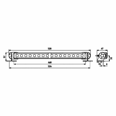 Faro di profondità Light Bar LB470 PO 12/24V_1