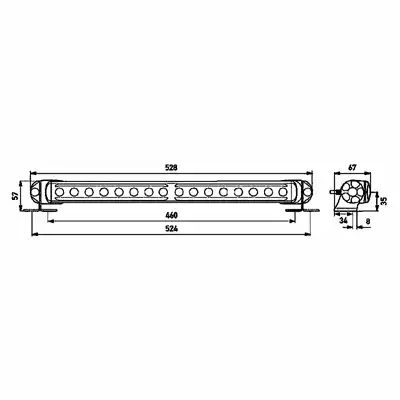 Faro di profondità Light Bar LB470 PO 12/24V_1