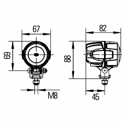 Arbeitsscheinwerfer Modul 50 12/24V_1