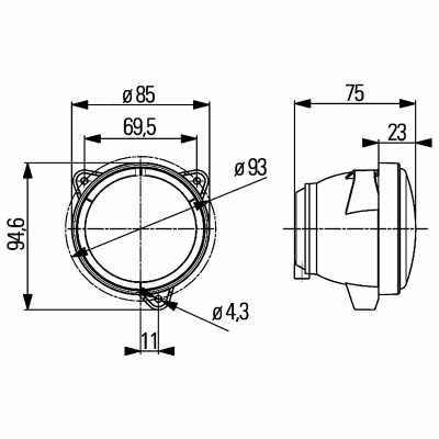 Faro da lavoro Modul 70 12/24V_2