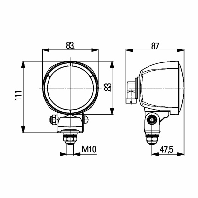 Arbeitsscheinwerfer Modul 70 12V_2