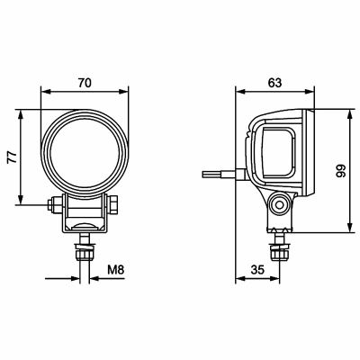 Faro da lavoro SL60 12V_2