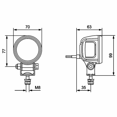 Faro da lavoro SL60 12V_2