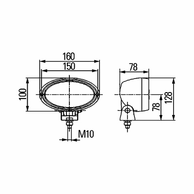 Projecteur de travail Oval 100 12/24V_2