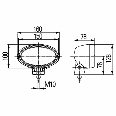 Projecteur de travail Oval 100 12/24V_2