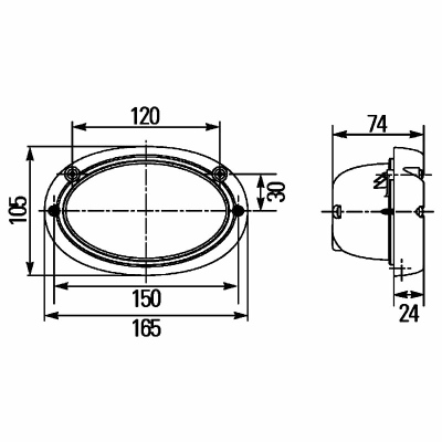 Projecteur de travail Oval 100 12/24V_2