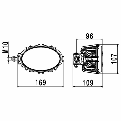 Projecteur de travail Oval 100 Thermo Pro 12/24V_3